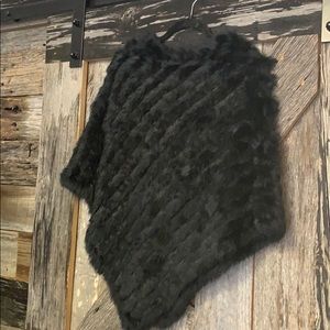 Fur poncho - rabbit